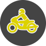 im Icon abgebildet ist ein Motorradfahrer