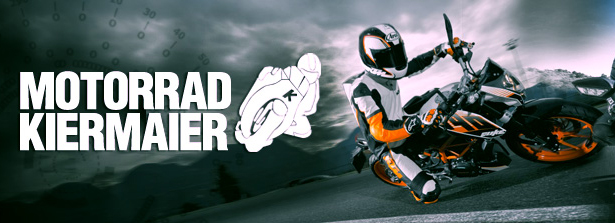 Das Bild zeigt das Logo von "Motorrad Kiermaier" als Partner
